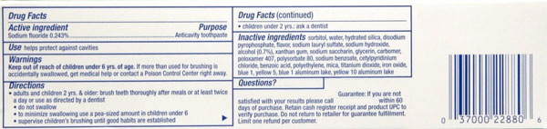 example of chemical ingredient label