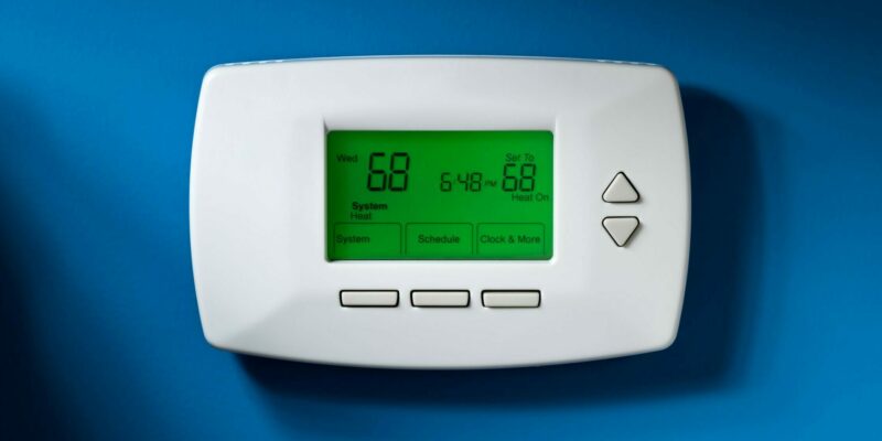 Digital Thermostat in home