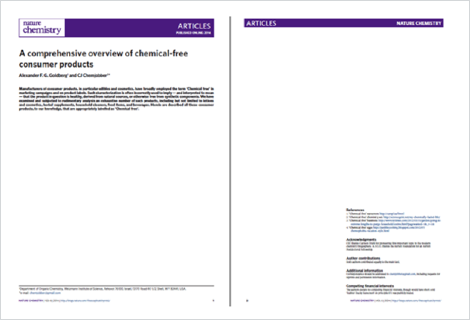 a comprehensive overview of chemical free consumer products