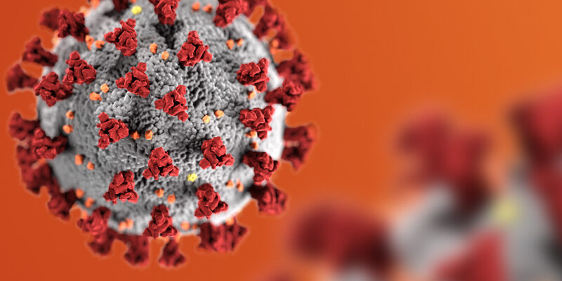 covid virus rendering