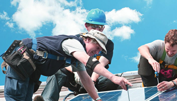 solar panel installation