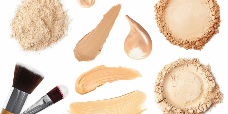 muestras de maquillaje y cosméticos