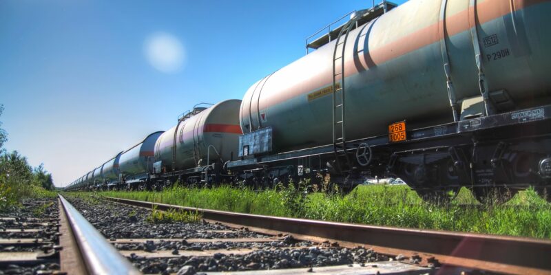 Tank cars transport chemicals across the united states